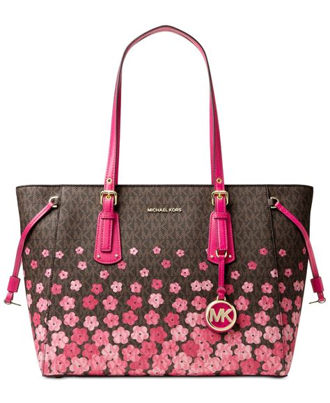 bag michael kors white flower|floral michael kors purse.